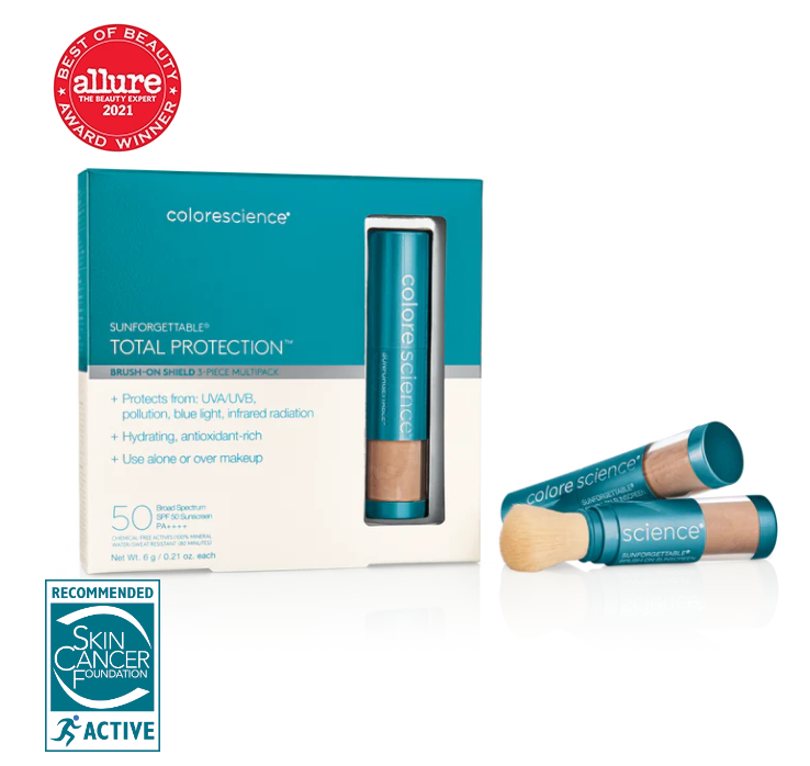 Colorescience Sunforgettable® Total Protection™ Brush-On Shield SPF 50 TAN Mulitpack