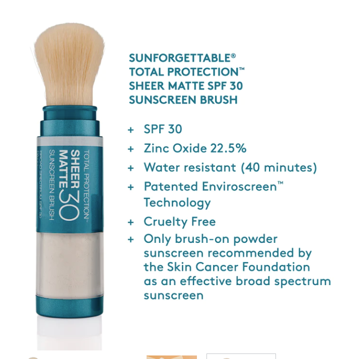 Colorescience Sunforgettable® Total Protection™  Sheer Matte SPF 30 Sunscreen Brush