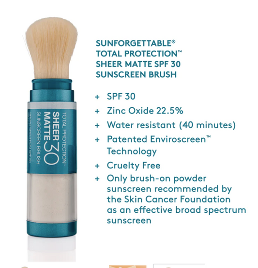 Colorescience Sunforgettable® Total Protection™  Sheer Matte SPF 30 Sunscreen Brush