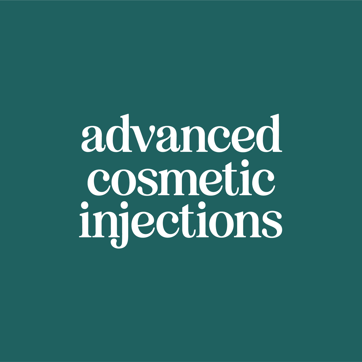 Advanced Cosmetic Injections